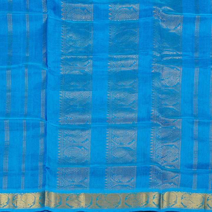 Hayagrivas Handloom Silk Cotton Saree in Gorgeous Dark Brown KBD2065C11-32