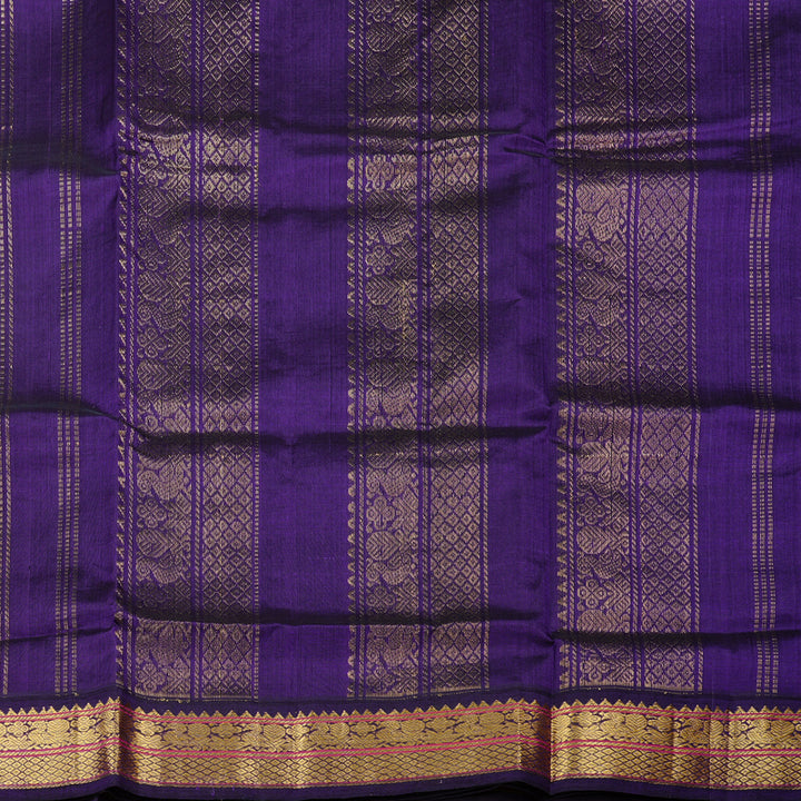 Hayagrivas Handloom Korvai Silk Cotton Saree in Enchanting Grey KBD2065C11-6