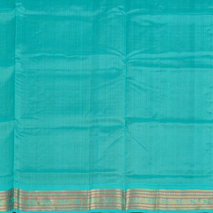 Hayagrivas Handloom Silk Cotton Saree in Radiant Blue KBD2065C14-5