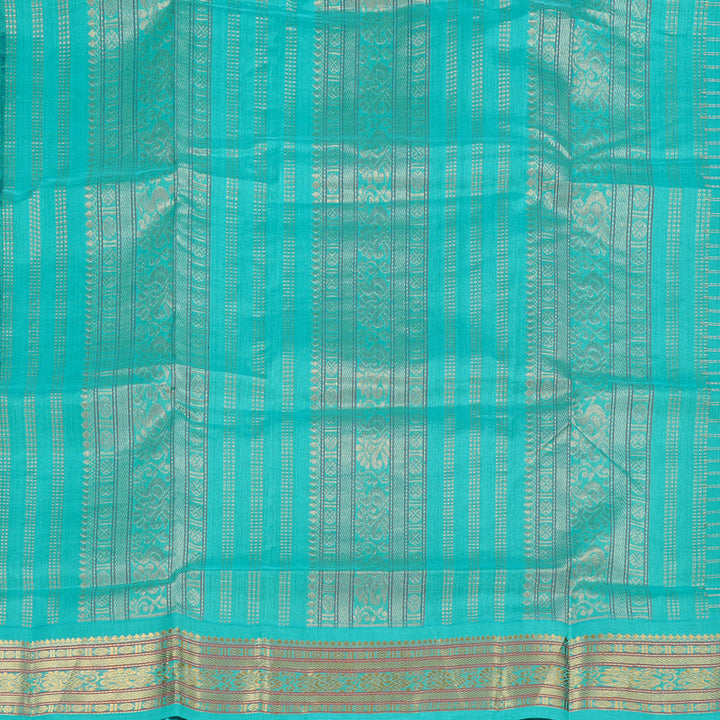 Hayagrivas Handloom Silk Cotton Saree in Radiant Blue KBD2065C14-5