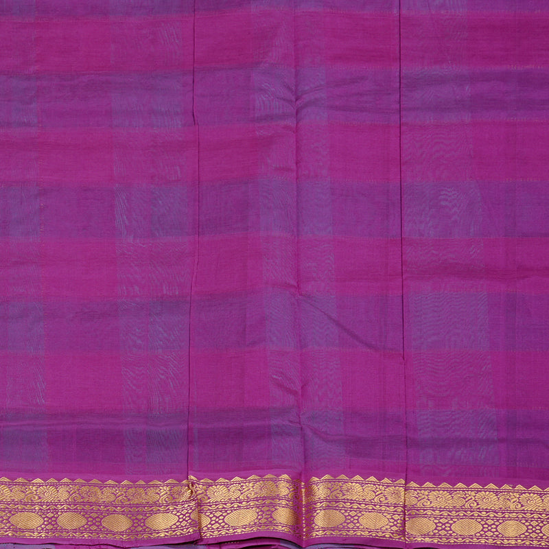 Hayagrivas Handloom Silk Cotton Saree in Graceful Multicolour Checks KBD2065C4-3
