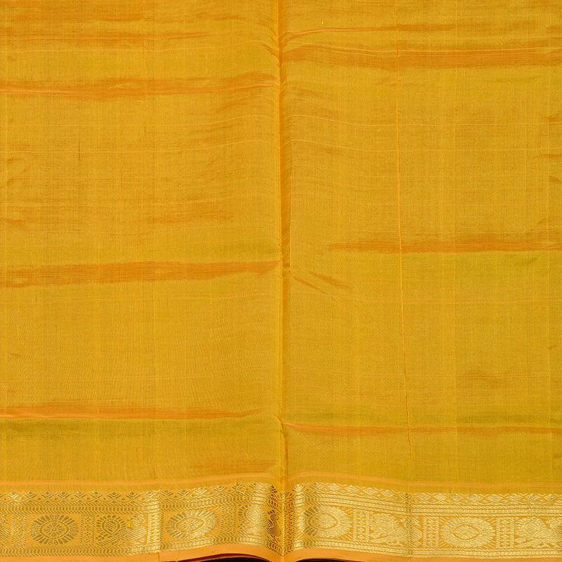 Hayagrivas Handloom Silk Cotton Saree in Timeless Bottle Green KBD2065C5-1