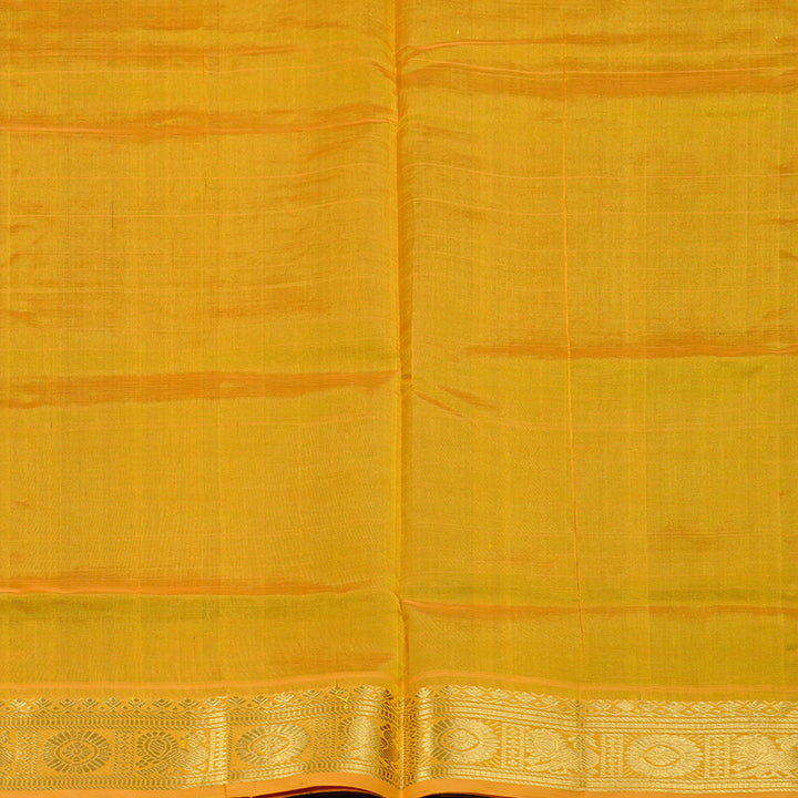 Hayagrivas Handloom Silk Cotton Saree in Timeless Bottle Green KBD2065C5-1