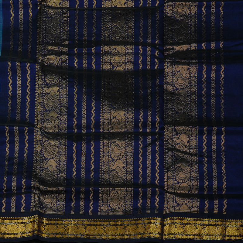 Hayagrivas Handloom Pure Silk Cotton Saree in Sky Blue KBD2065C8-10