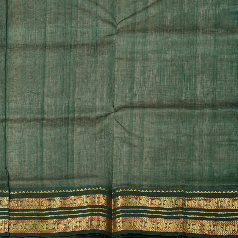 Hayagrivas Handloom Korvai Silk Cotton Saree in Delicate Half White KBD2065C8-2