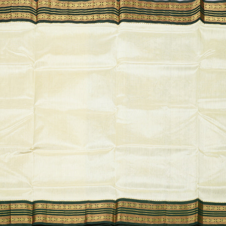 Hayagrivas Handloom Korvai Silk Cotton Saree in Delicate Half White KBD2065C8-2