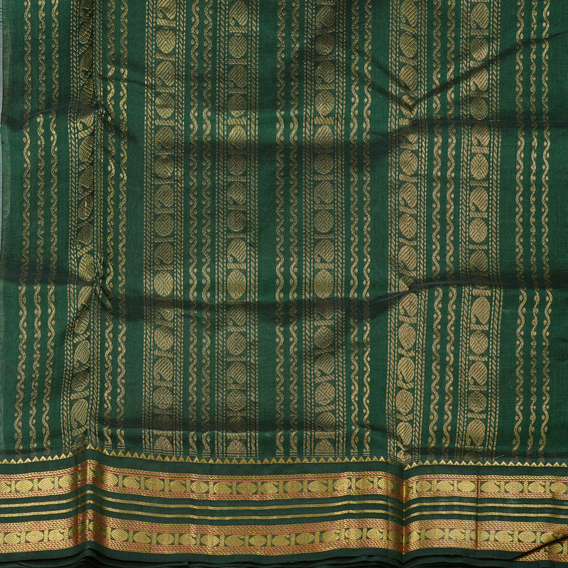 Hayagrivas Handloom Korvai Silk Cotton Saree in Delicate Half White KBD2065C8-2