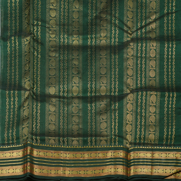 Hayagrivas Handloom Korvai Silk Cotton Saree in Delicate Half White KBD2065C8-2