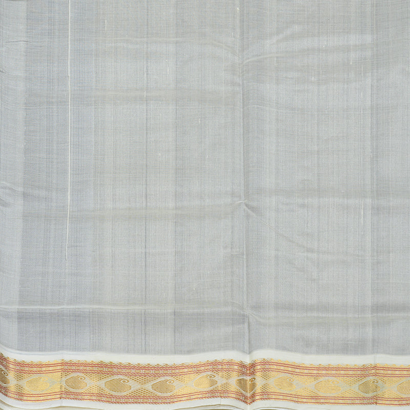 Hayagrivas Handloom Ink Blue With Off White Silk Cotton Saree KBD2065C8-22