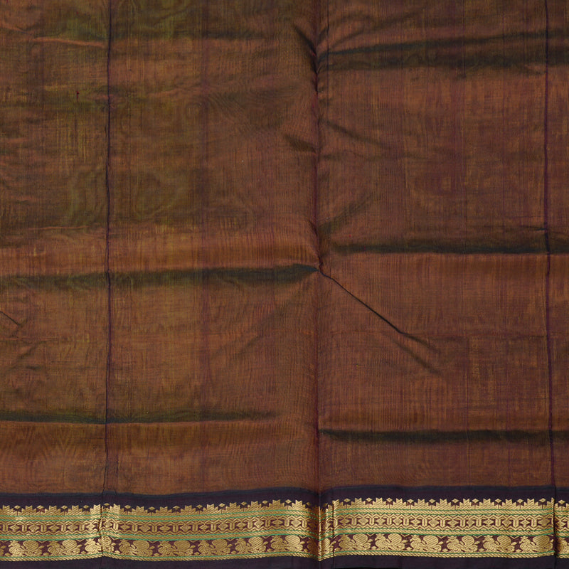 Hayagrivas Handloom Silk Cotton Saree in Splendid Lemon Yellow KBD2065C8-3