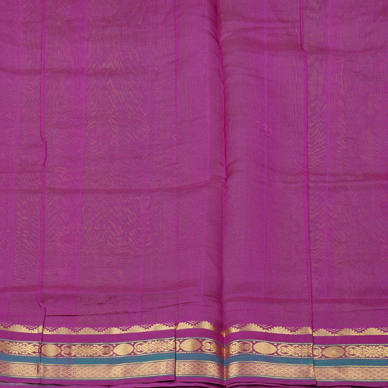 Hayagrivas Handloom Silk Cotton Saree in Opulent Fluorescent Green KBD2065C9-2