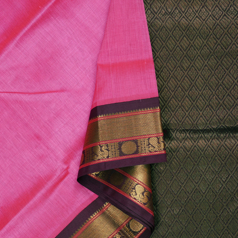 Hayagrivas Handloom Korvai Silk Cotton Saree KBD2065C9-31