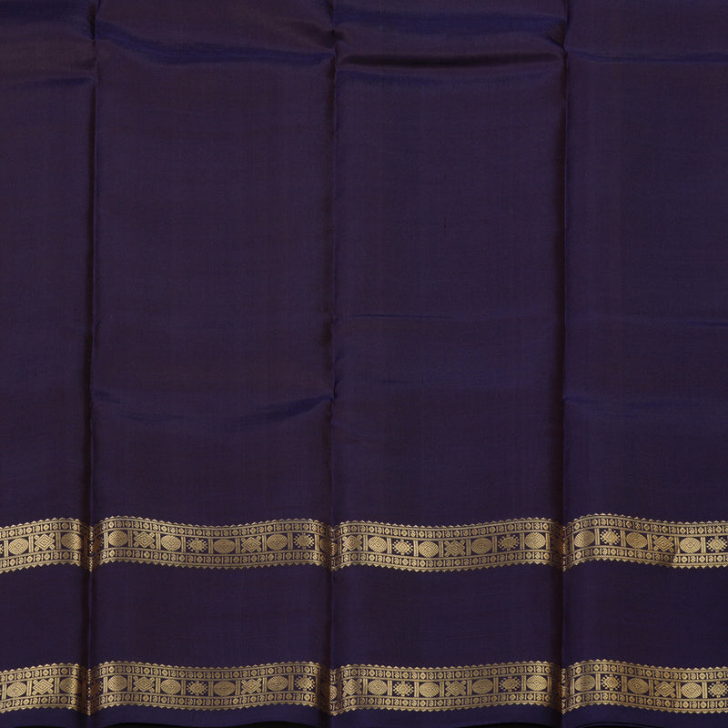 Hayagrivas Handloom Navy Blue Kanjivaram Silk Saree KBD2066C2-28
