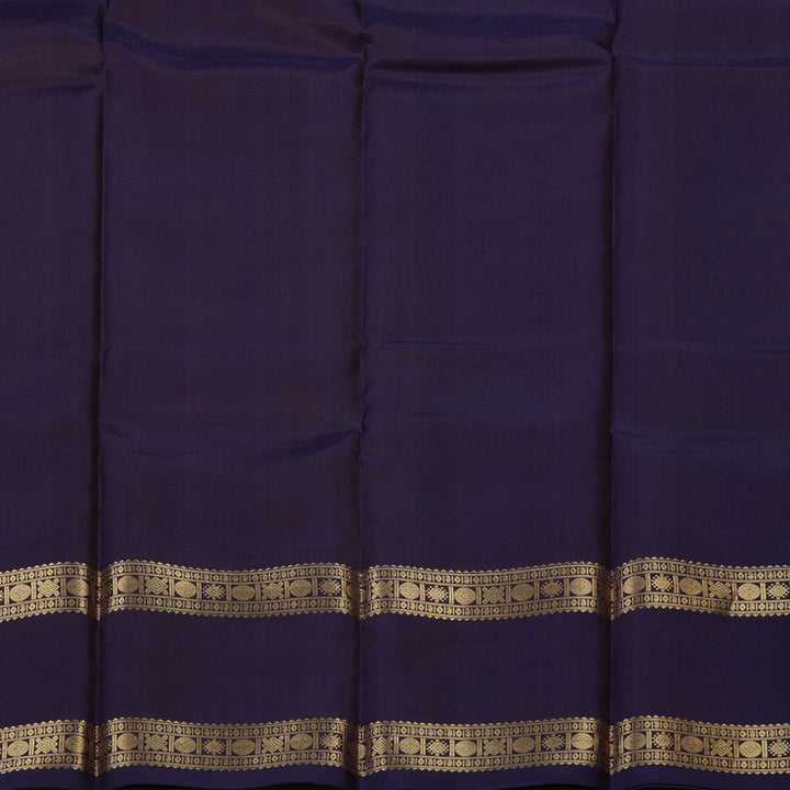 Hayagrivas Handloom Navy Blue Kanjivaram Silk Saree KBD2066C2-28