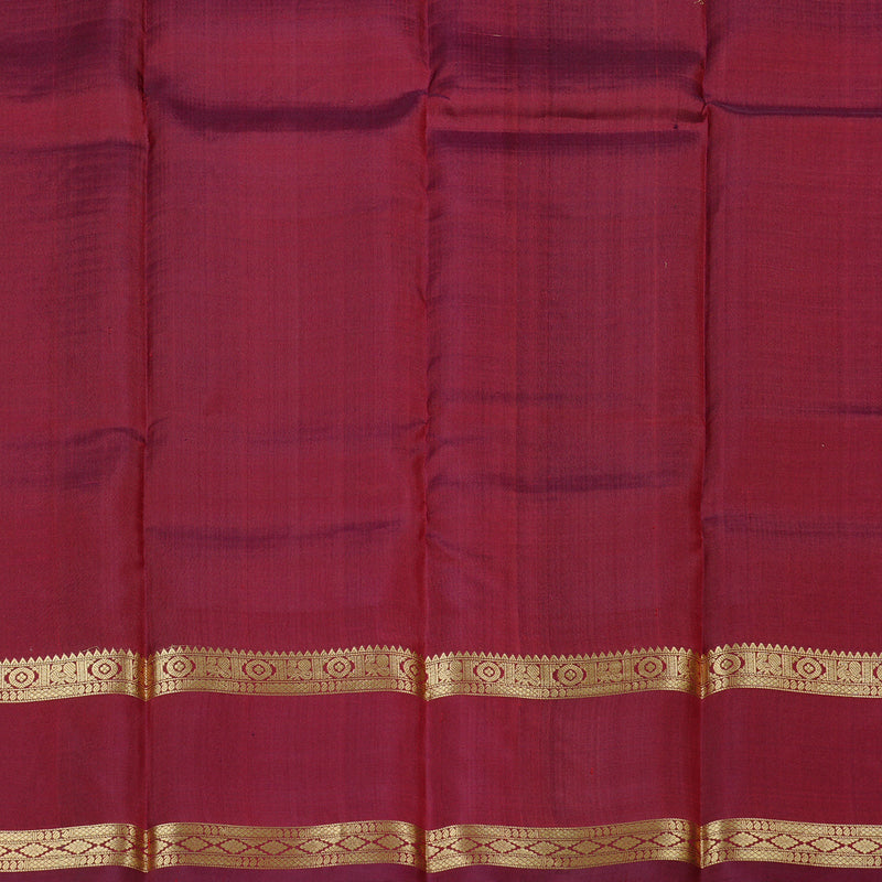Hayagrivas Wine Maroon Handloom Kanjivaram Silk Saree KBD2066C2-5