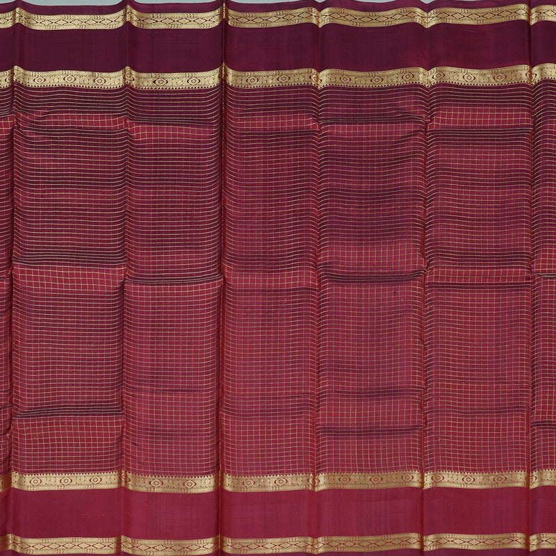 Hayagrivas Wine Maroon Handloom Kanjivaram Silk Saree KBD2066C2-5