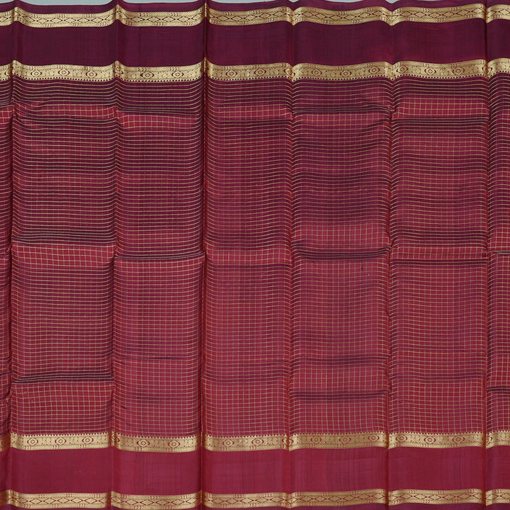 Hayagrivas Wine Maroon Handloom Kanjivaram Silk Saree KBD2066C2-5