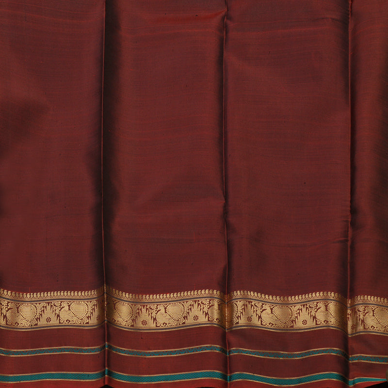 Hayagrivas Handloom Black Kanjivaram Silk Saree with Araku Border KBD2066C5-11