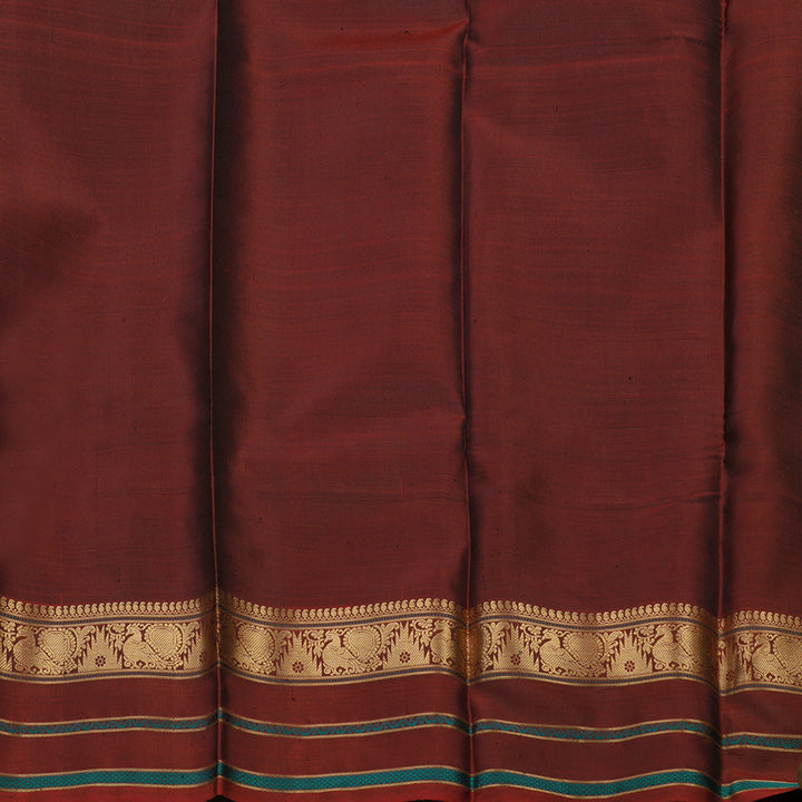 Hayagrivas Handloom Black Kanjivaram Silk Saree with Araku Border KBD2066C5-11