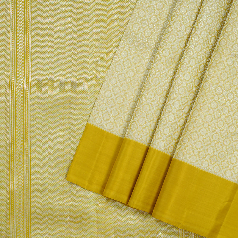 Hayagrivas Lemon Yellow Handloom Kanjivaram Silk Saree KBD2069C11-1