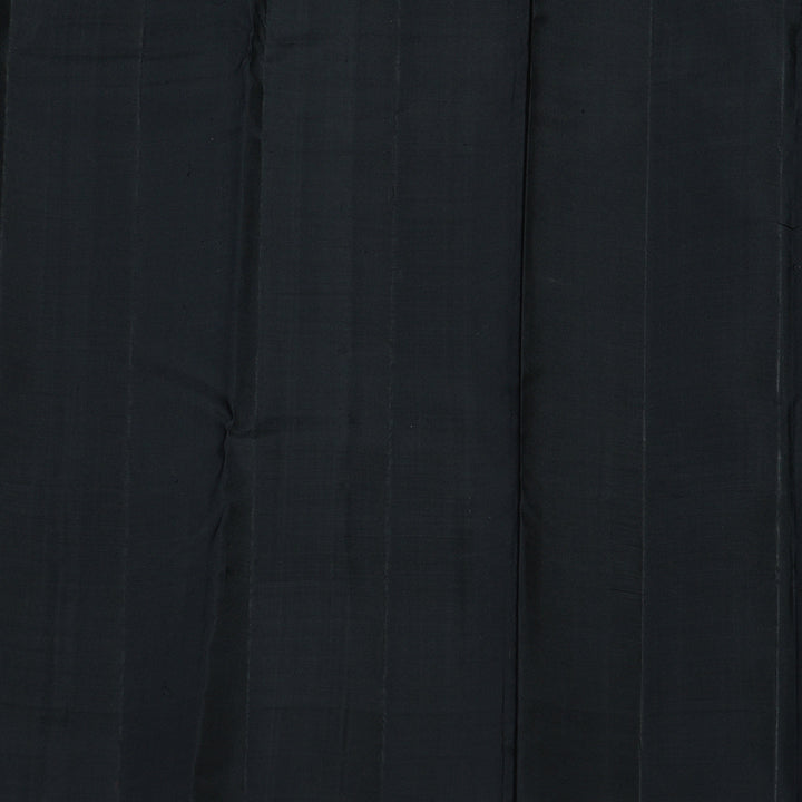 Hayagrivas Handloom Deep Wine Kanjivaram Silk Saree with Black Border KBD2069C12-1