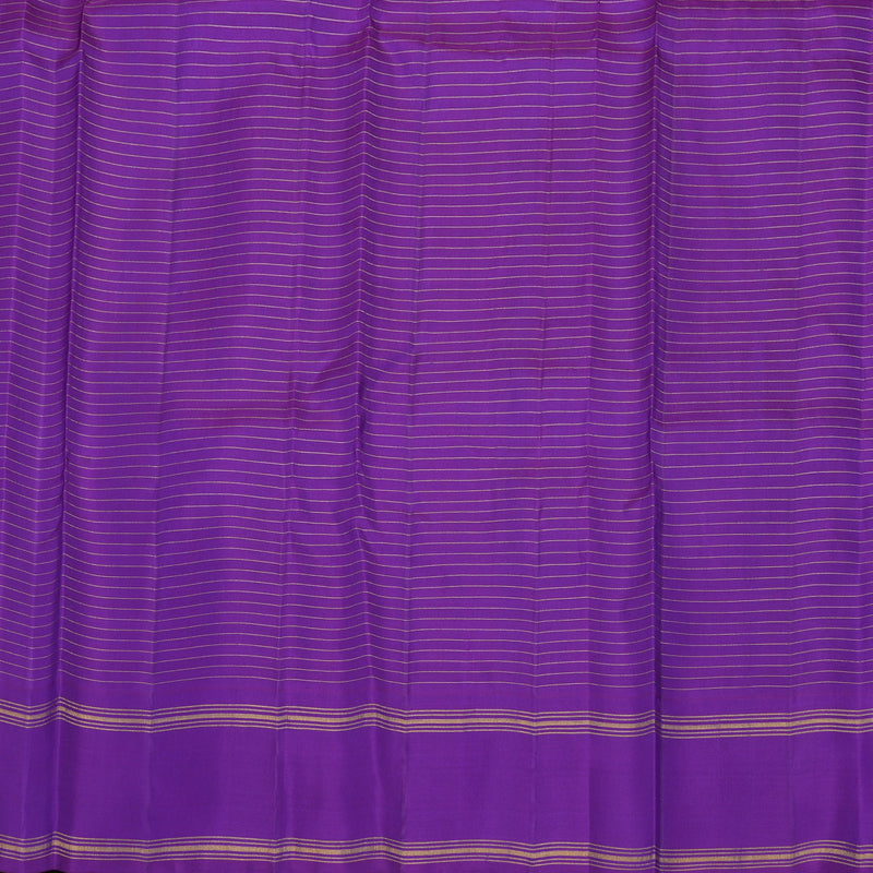 Hayagrivas Handloom Multicolour Kanjivaram Silk Saree with Purple Border KBD2073C25-1