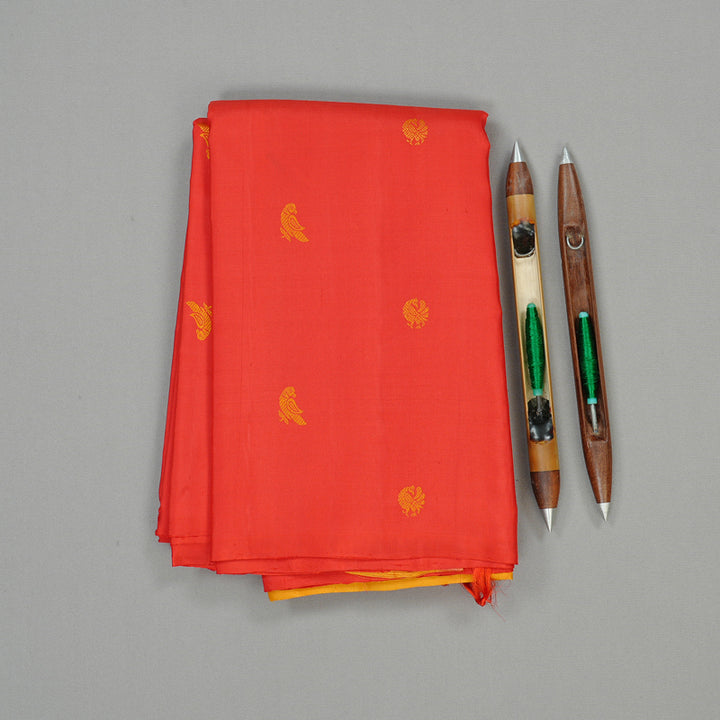 Hayagrivas Red Handloom Kanjivaram Silk Saree KBD2083C3-1