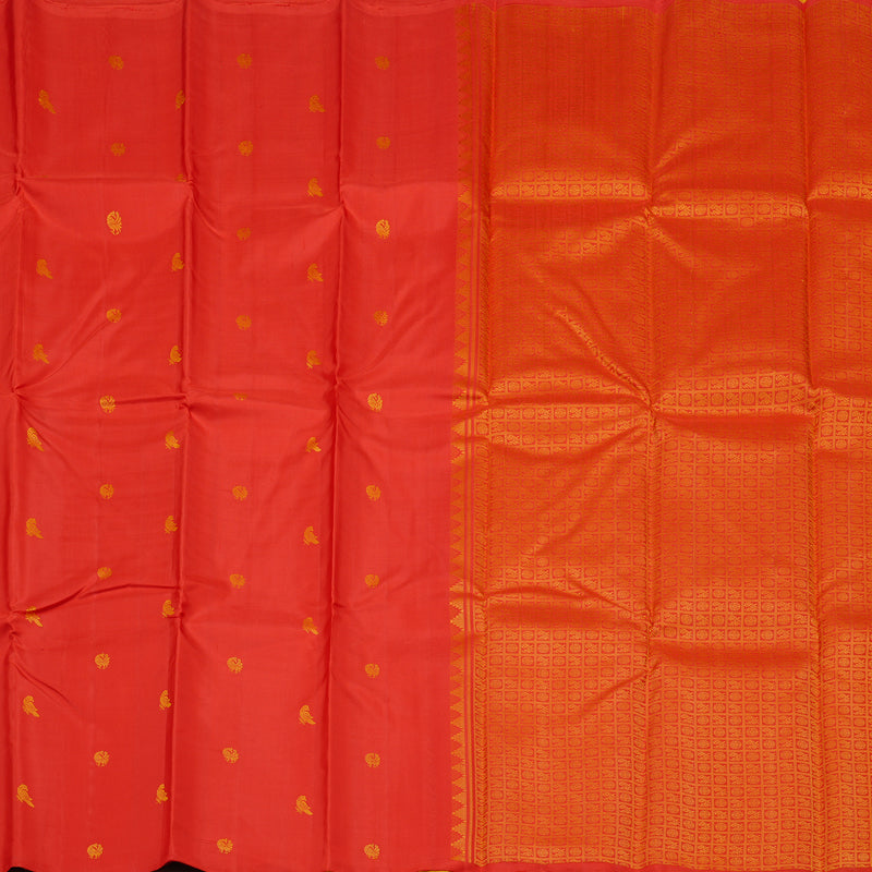 Hayagrivas Red Handloom Kanjivaram Silk Saree KBD2083C3-1