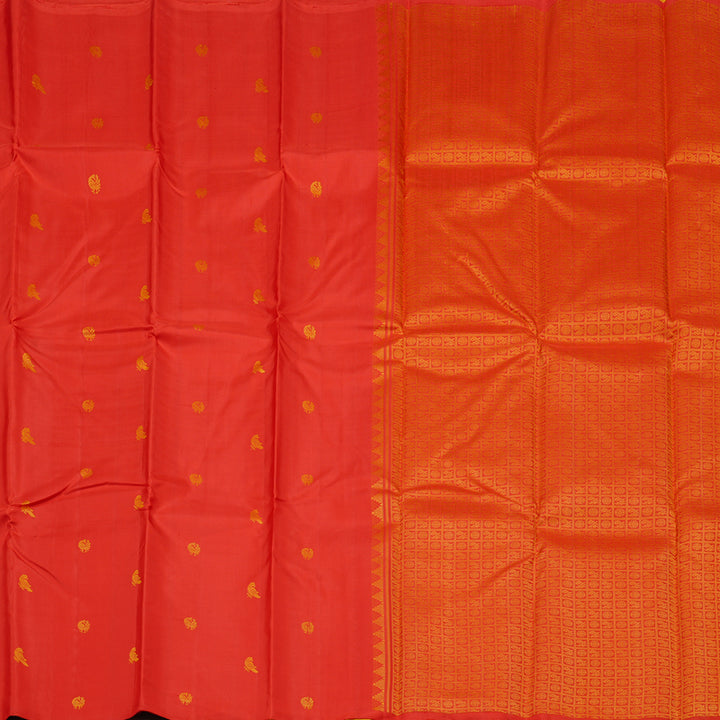 Hayagrivas Red Handloom Kanjivaram Silk Saree KBD2083C3-1