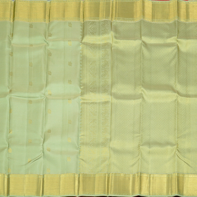 Hayagrivas Handloom Kanjivaram Silk Saree in Lustrous Pista Green KBD2088C10-2