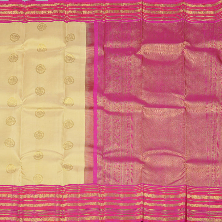 Hayagrivas Handloom Kanjivaram Silk Saree in Serene Sandal KBD2088C7-2