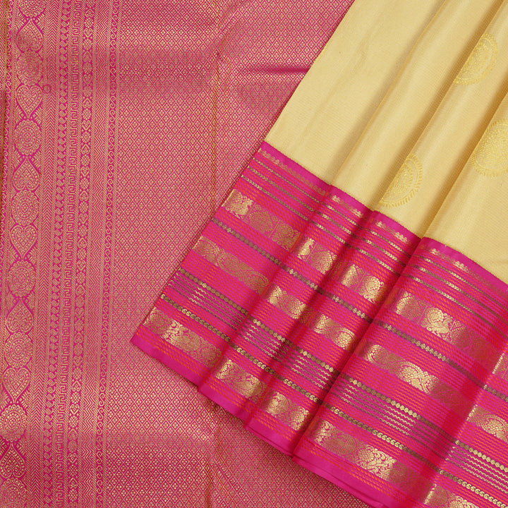 Hayagrivas Handloom Kanjivaram Silk Saree in Serene Sandal KBD2088C7-2