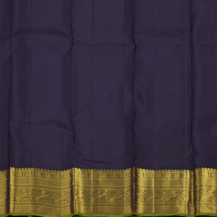 Hayagrivas Handloom Red Kanjivaram Silk Saree with Nagapazham Shade Border KBD2094C2-3