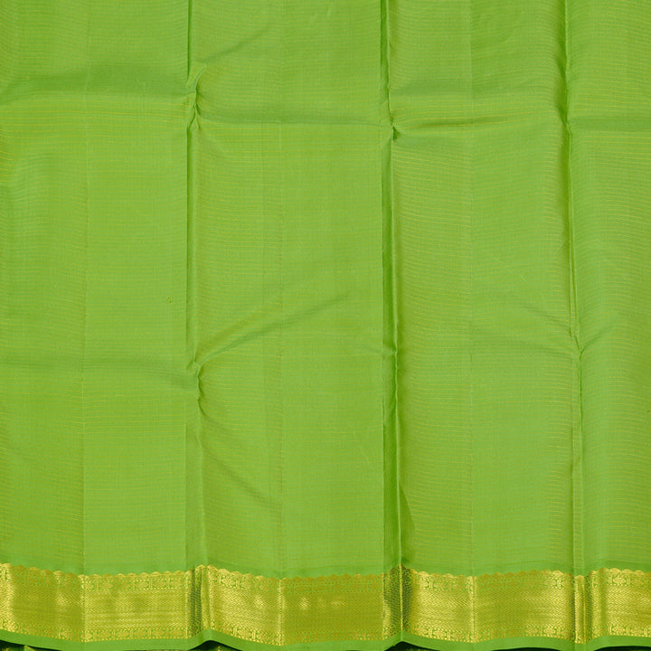 Hayagrivas Purple Handloom Kanjivaram Silk Saree with Light Green Border KBD2094C21-1