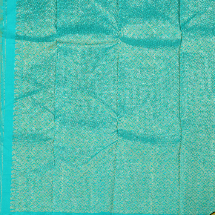 Hayagrivas Lemon Yellow Handloom Kanjivaram Silk Saree KBD2094C8-5
