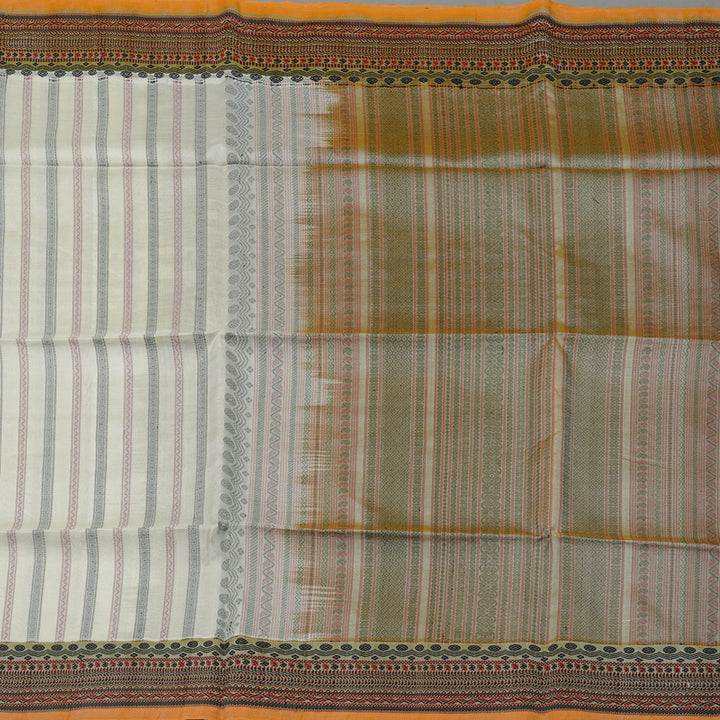 Hayagrivas Handloom Pure Silk Cotton Saree in White KBD2095C8-10