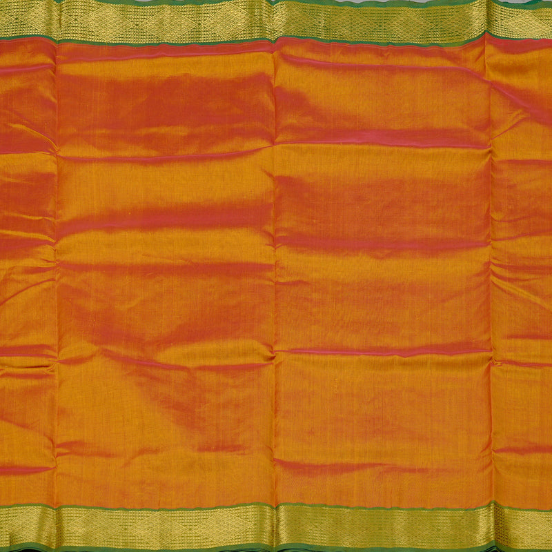 Hayagrivas Handloom Silk Cotton Saree in Vibrant Honey Mustard KBD2096C1-1