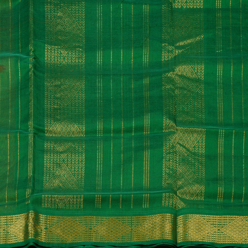 Hayagrivas Handloom Silk Cotton Saree in Vibrant Honey Mustard KBD2096C1-1