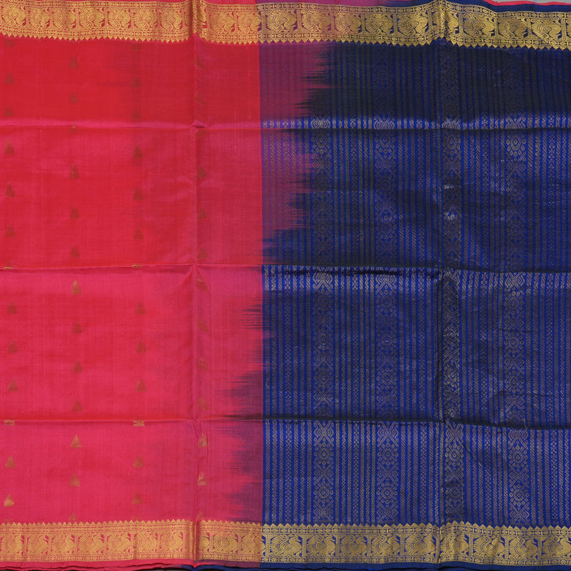 Hayagrivas Pink Pure Silk Cotton Saree KBD2096C9-14