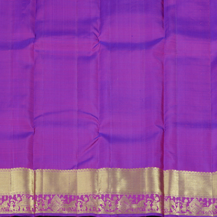 Hayagrivas Purple Handloom Kanjivaram Silk Saree KBD2104C1-4