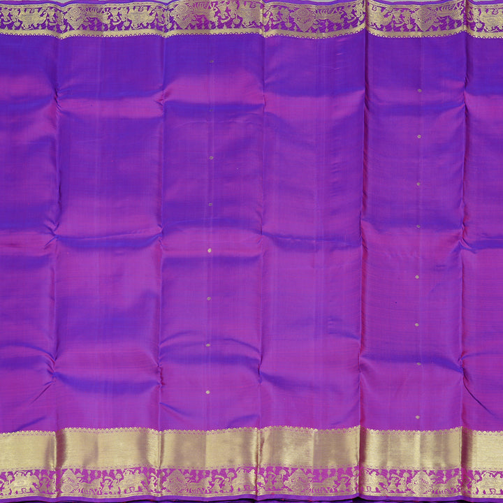 Hayagrivas Purple Handloom Kanjivaram Silk Saree KBD2104C1-4