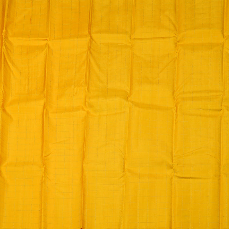 Hayagrivas Yellow Handloom Kanjivaram Silk Saree KBD2105C2-1
