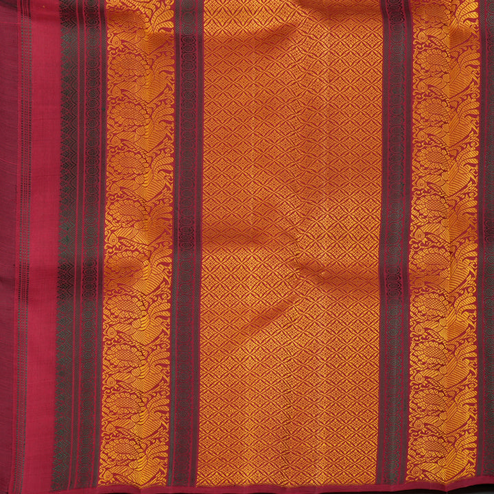 Hayagrivas Black Handloom Kanjivaram Silk Saree KBD2105C5-1