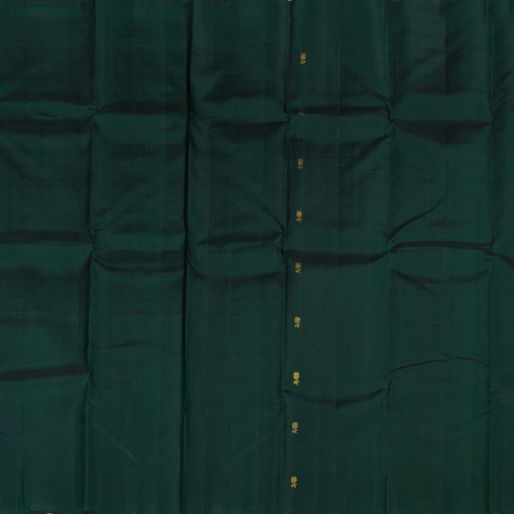 Hayagrivas Bottle Green Handloom Kanjivaram Silk Saree KBD2105C8-1