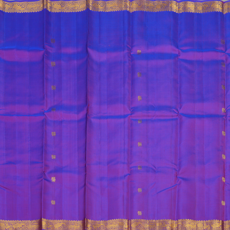 Hayagrivas Purple Handloom Kanjivaram Silk Saree KBD2107C1-1