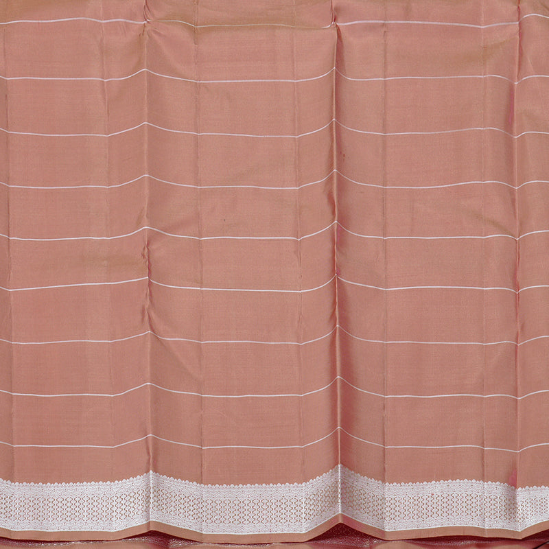 Hayagrivas Handloom Kanjivaram Silk Saree in Caramel Light Chocolate Brown KBD2107C2-2