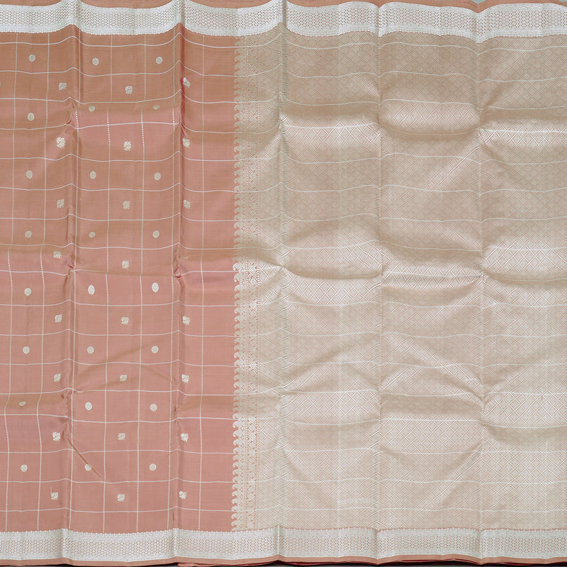 Hayagrivas Handloom Kanjivaram Silk Saree in Caramel Light Chocolate Brown KBD2107C2-2