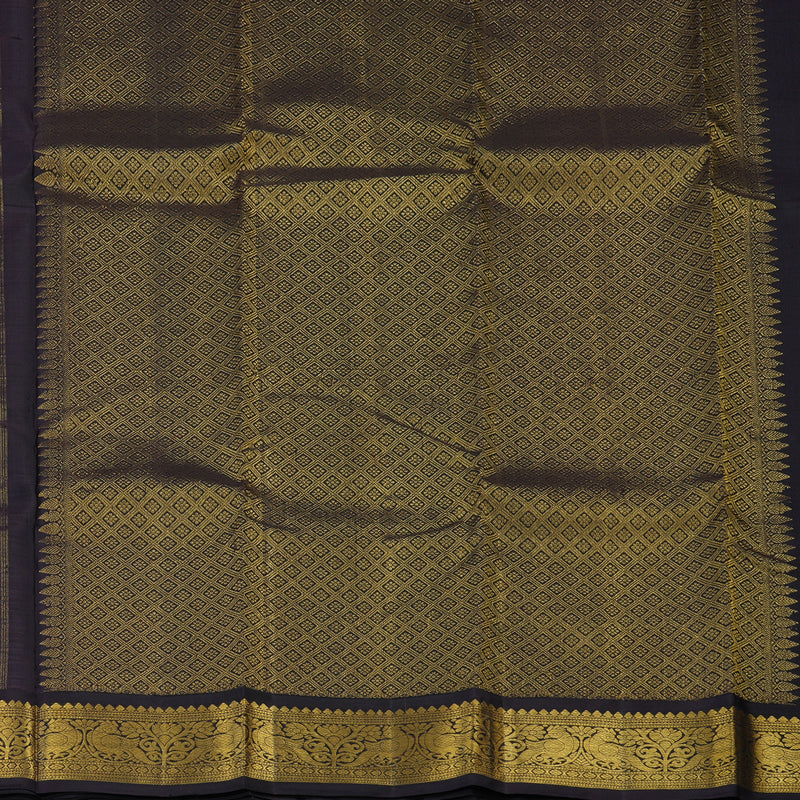 Hayagrivas Handloom Rani Pink Kanjivaram Silk Saree with Deep Nagapazham Border KBD2109C1-1