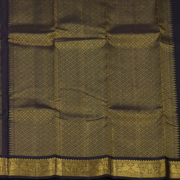 Hayagrivas Handloom Rani Pink Kanjivaram Silk Saree with Deep Nagapazham Border KBD2109C1-1