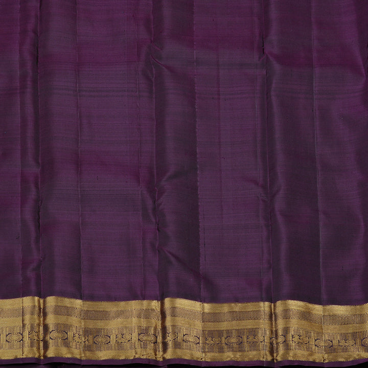 Hayagrivas Handloom Kanjivaram Silk Saree in Refreshing Teal Green KBD2113C1-1
